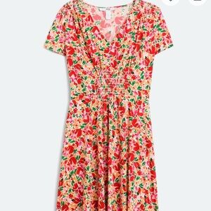 Maggy London Nikola Knit Dress Colorful Floral Midi Dress size 12